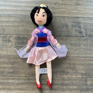 Disney Store Princess Mulan Plush Doll 20" Kimono Dress Rare